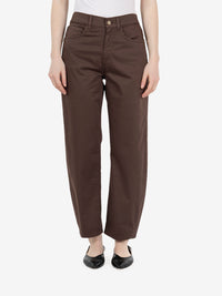 Carrot fit coffee trousers