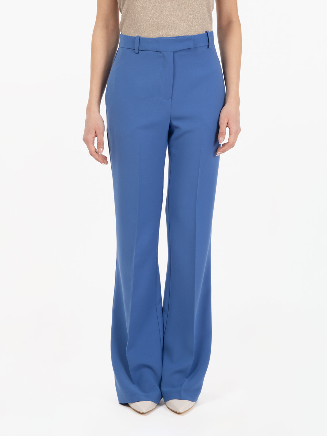 Pantalone flared pervinca