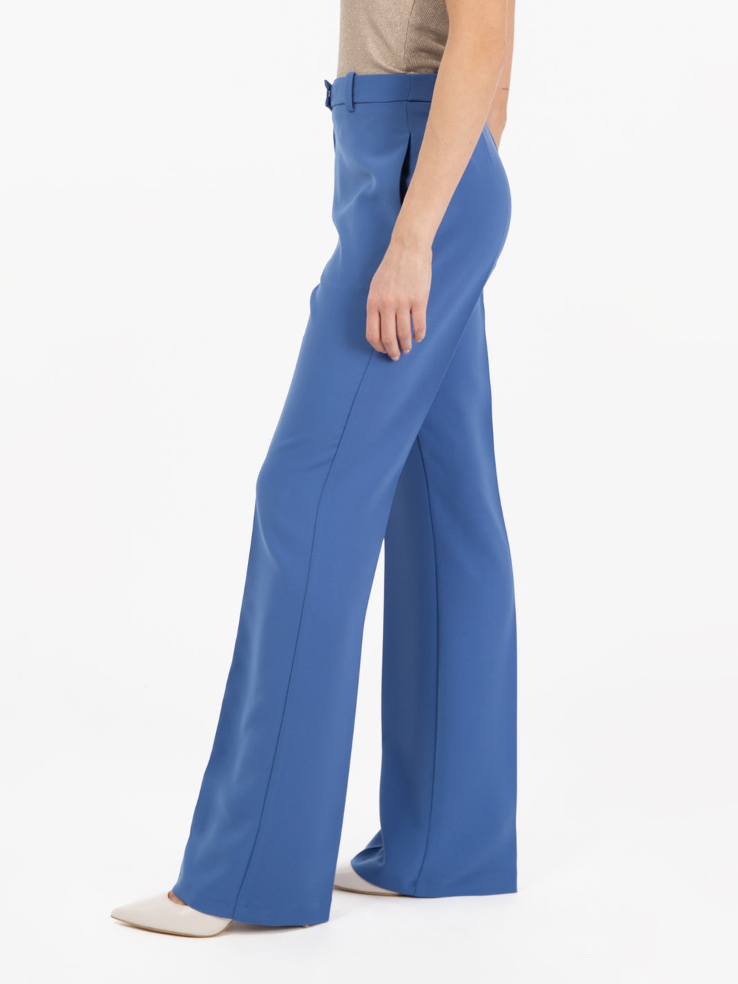 Pantalone flared pervinca