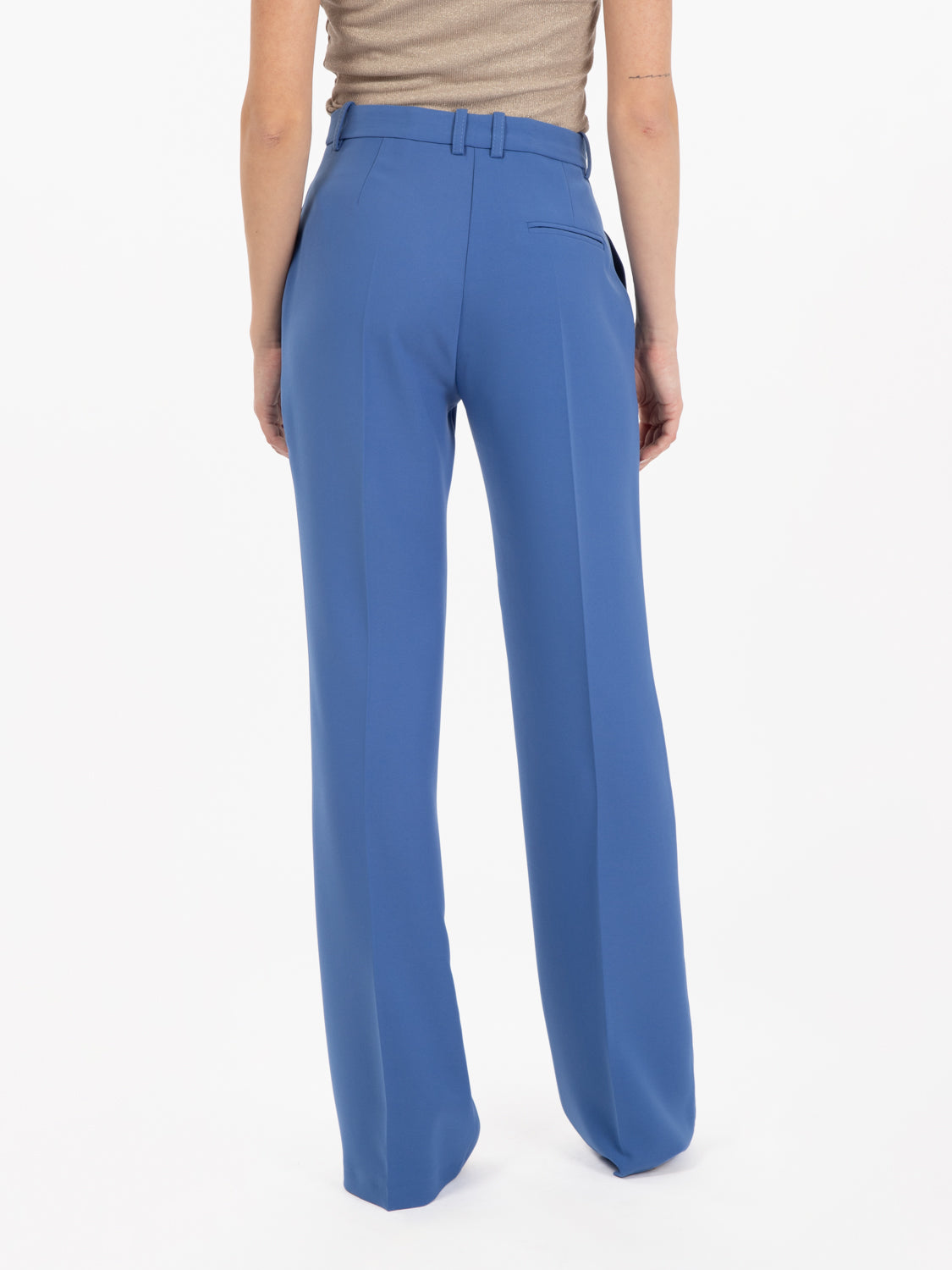 Periwinkle flared trousers