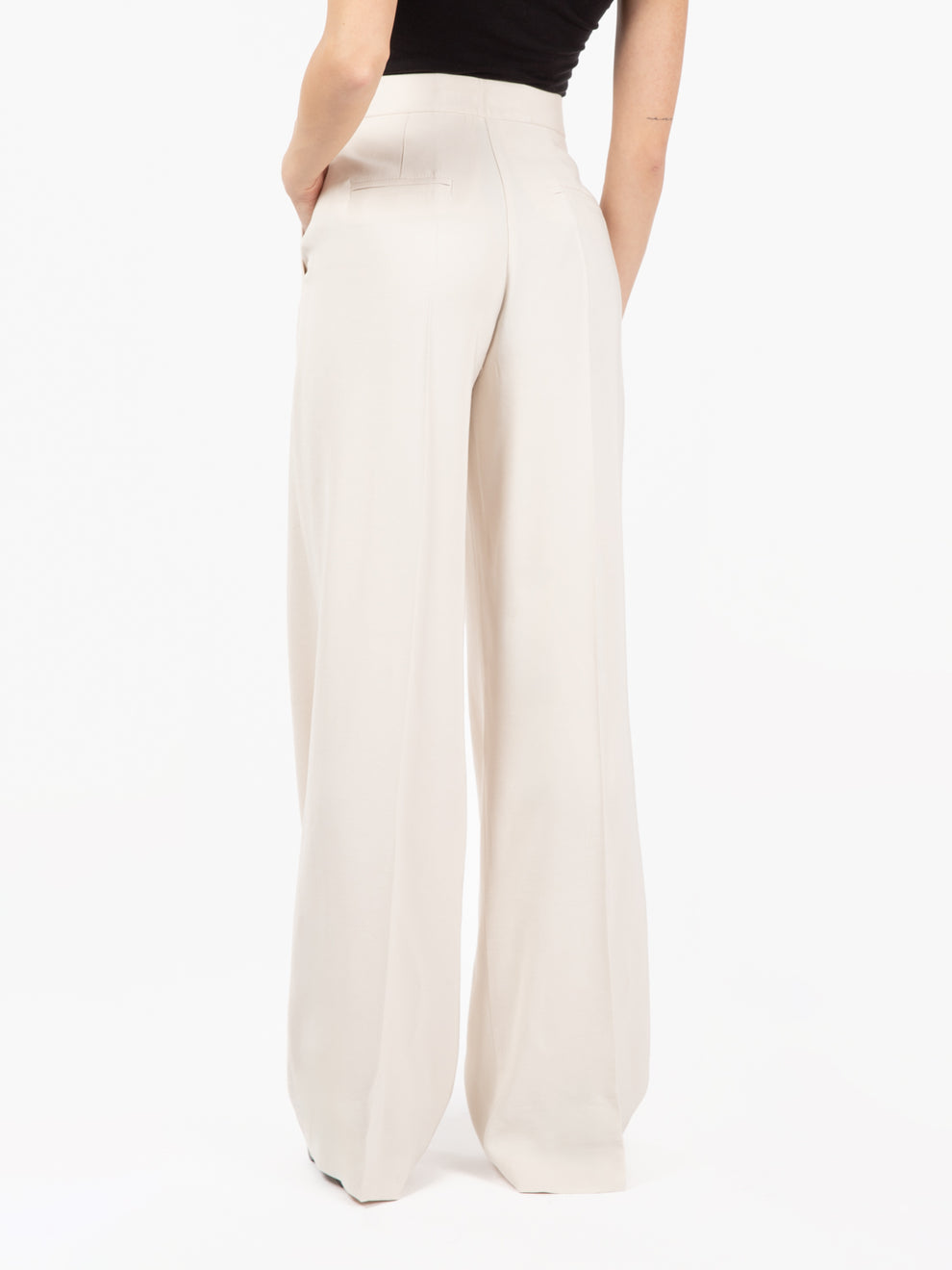 Ivory palazzo pants
