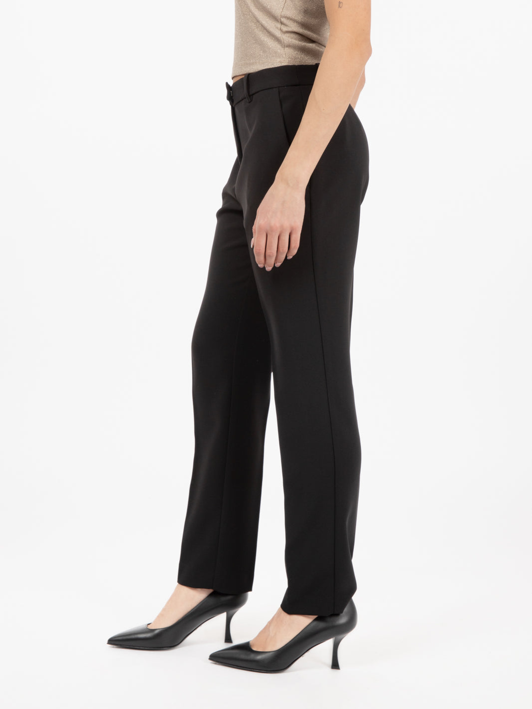 Pantalone slim nero