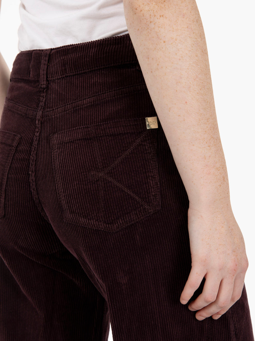 Burgundy velvet palazzo trousers