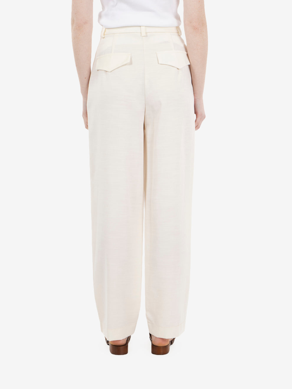 Pantaloni balloon fit bianco