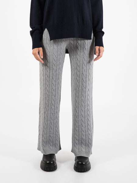 Pantaloni in maglia grigi