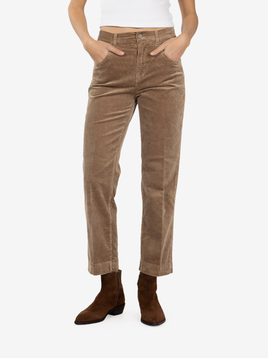 Pantaloni in velluto a coste kasha