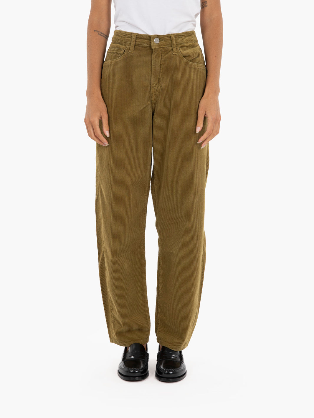 Oil velvet cigarette trousers