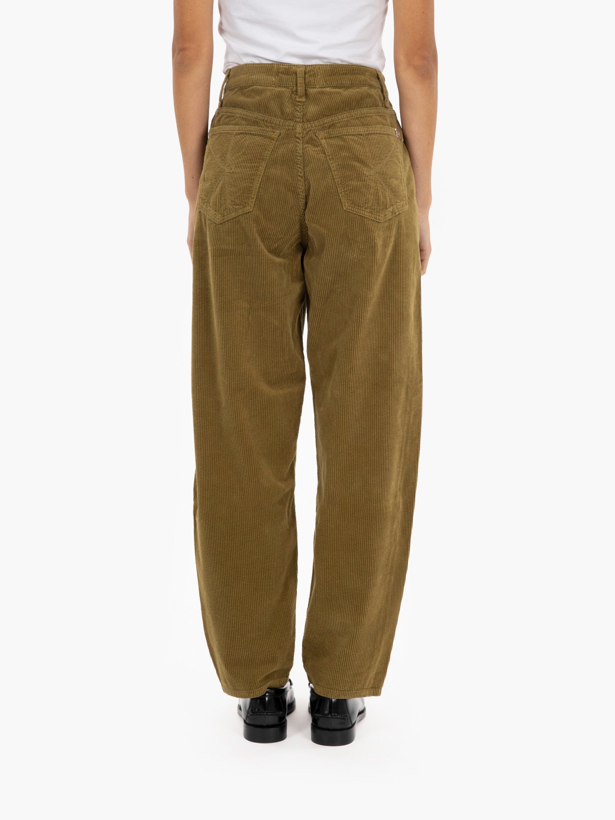 Oil velvet cigarette trousers
