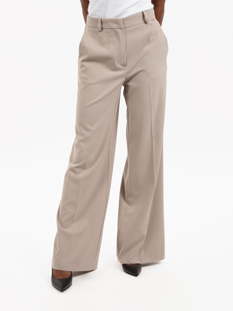 KAOS - Pantaloni palazzo Kasha beige