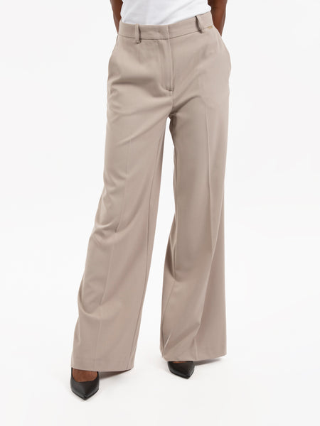 Pantaloni palazzo Kasha beige