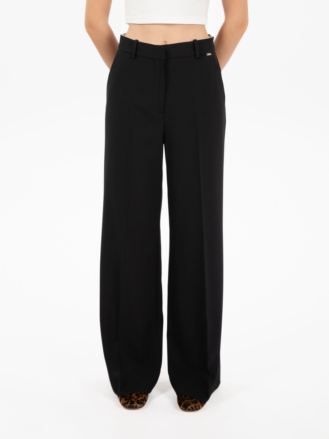 Pantaloni palazzo nero