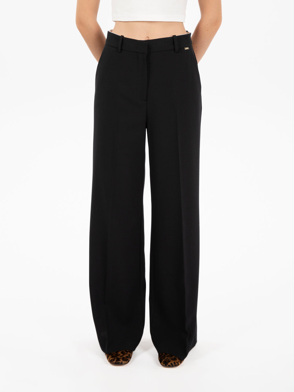 Pantaloni palazzo nero