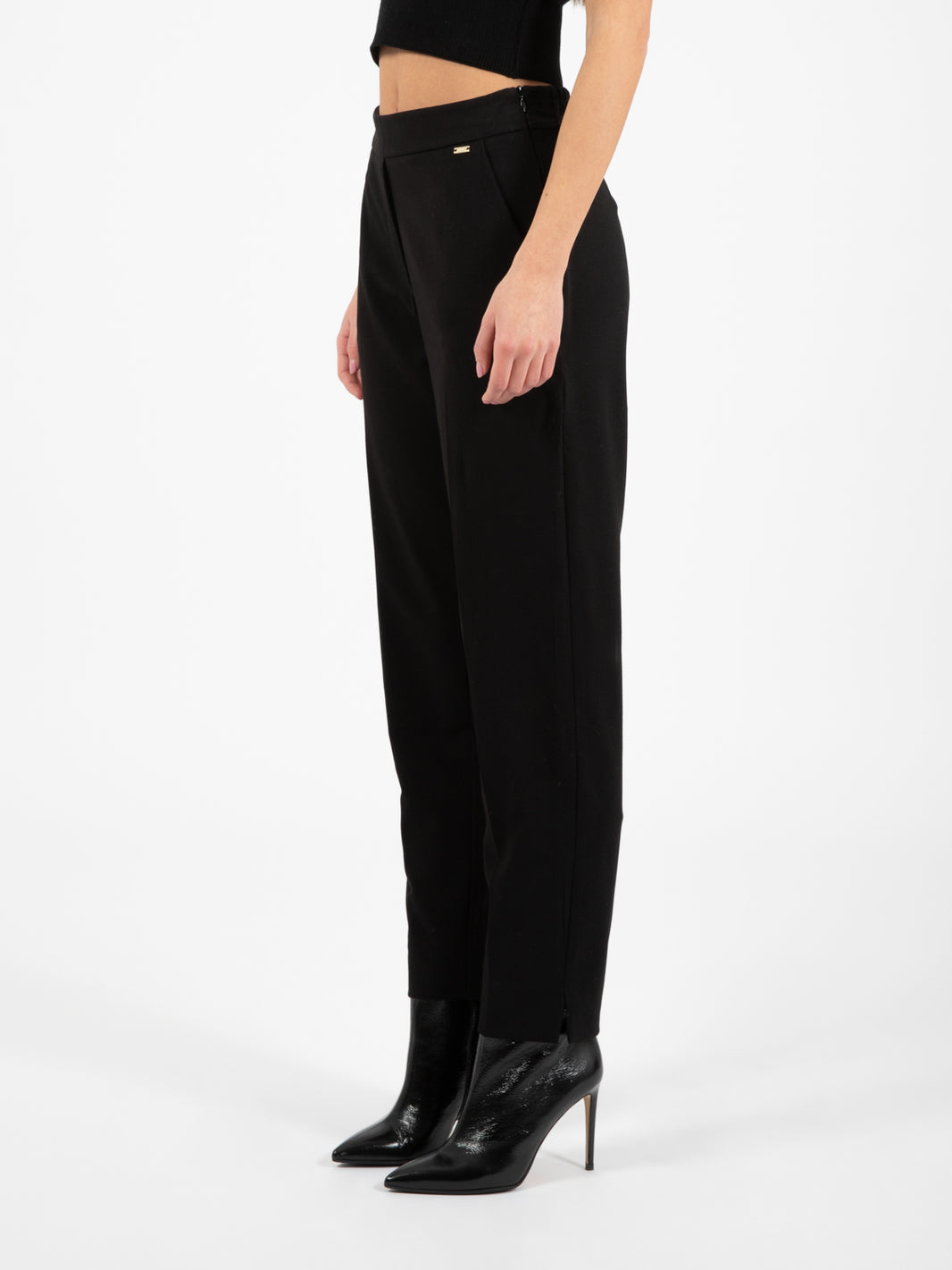 Pantaloni skinny elastico nero