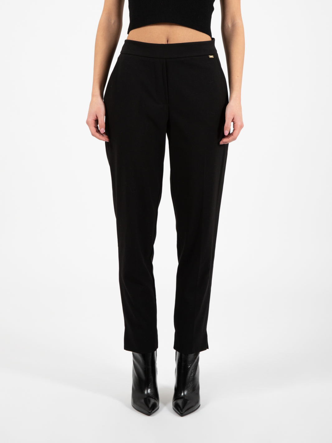 Pantaloni skinny elastico nero
