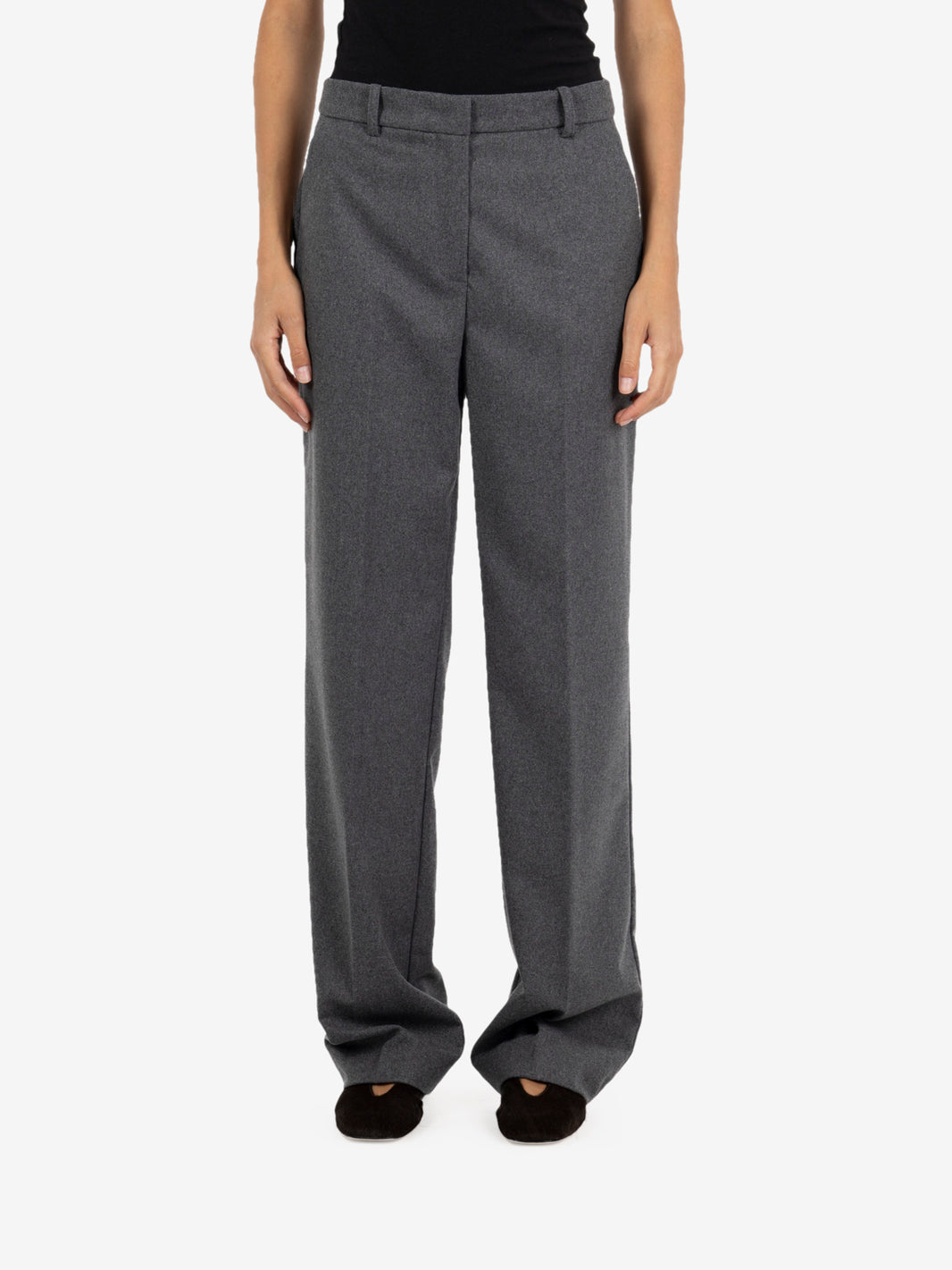 Pantaloni straight grigio