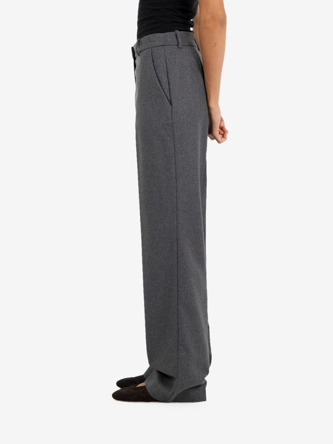Pantaloni straight grigio