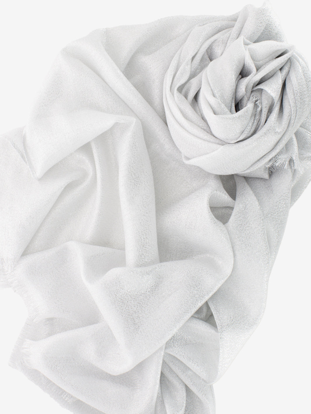Pashmina con filo lurex argento
