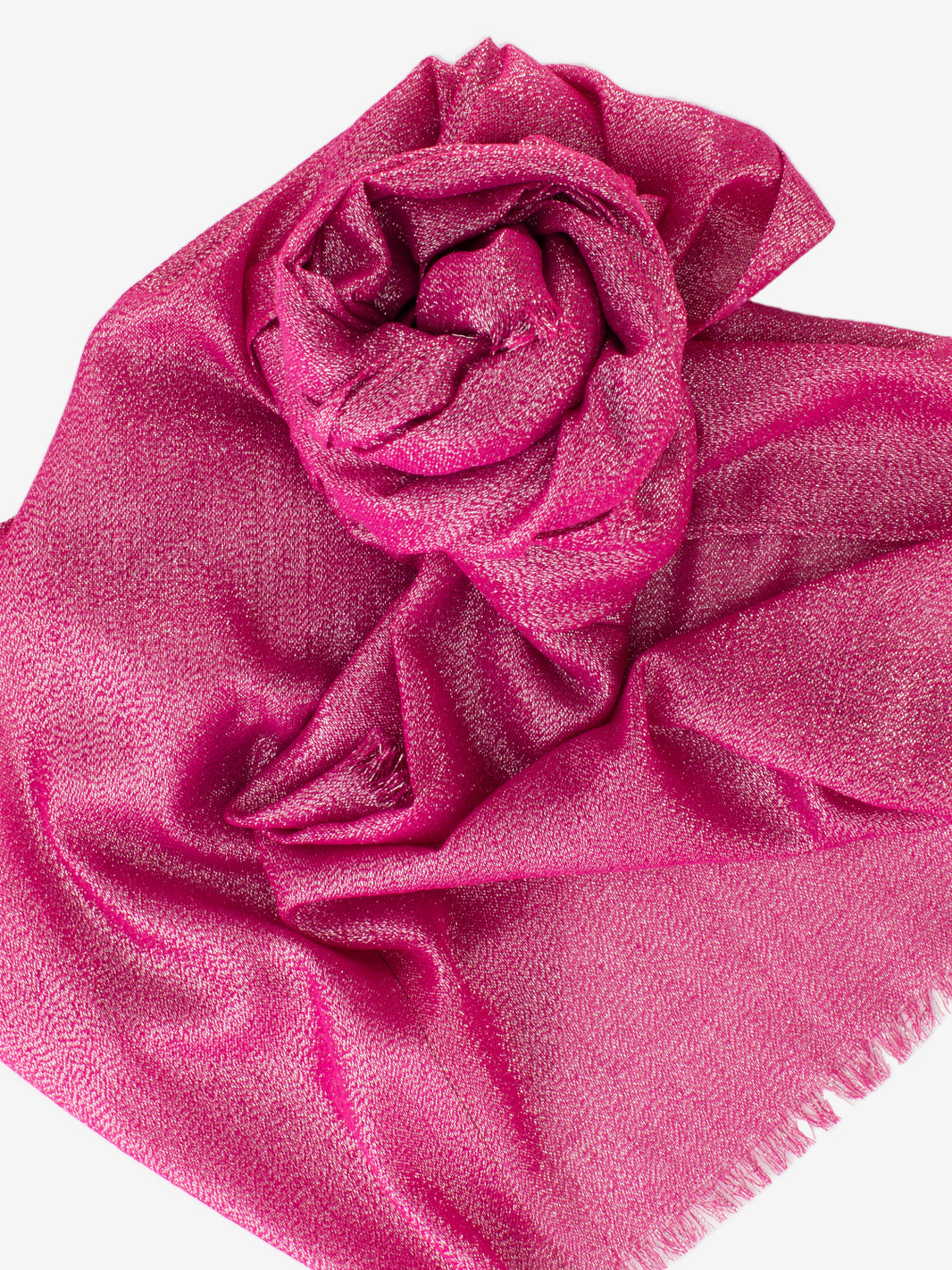 Pashmina con filo lurex fuxia