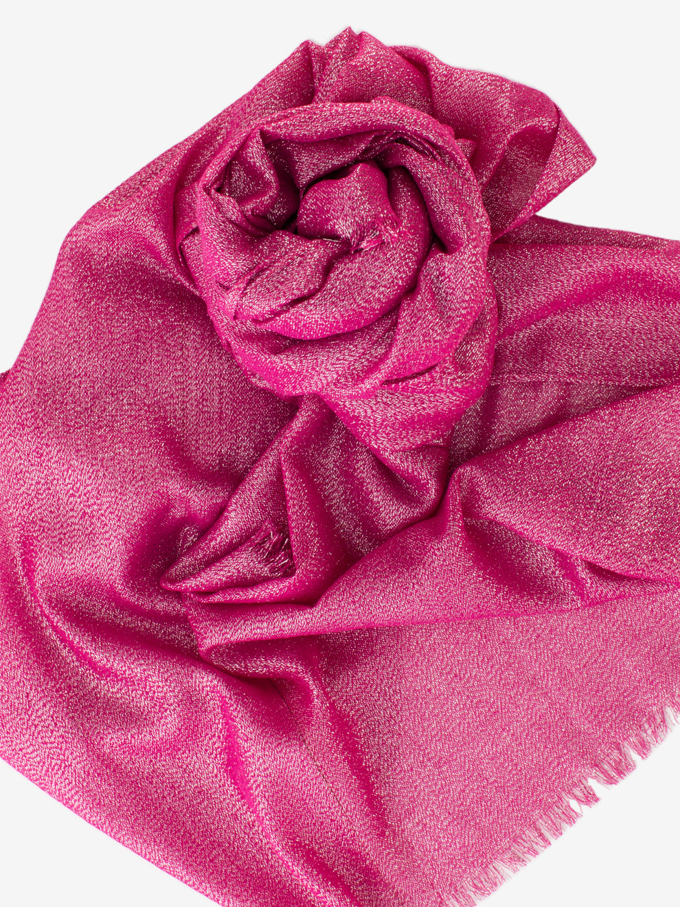Pashmina con filo lurex fuxia