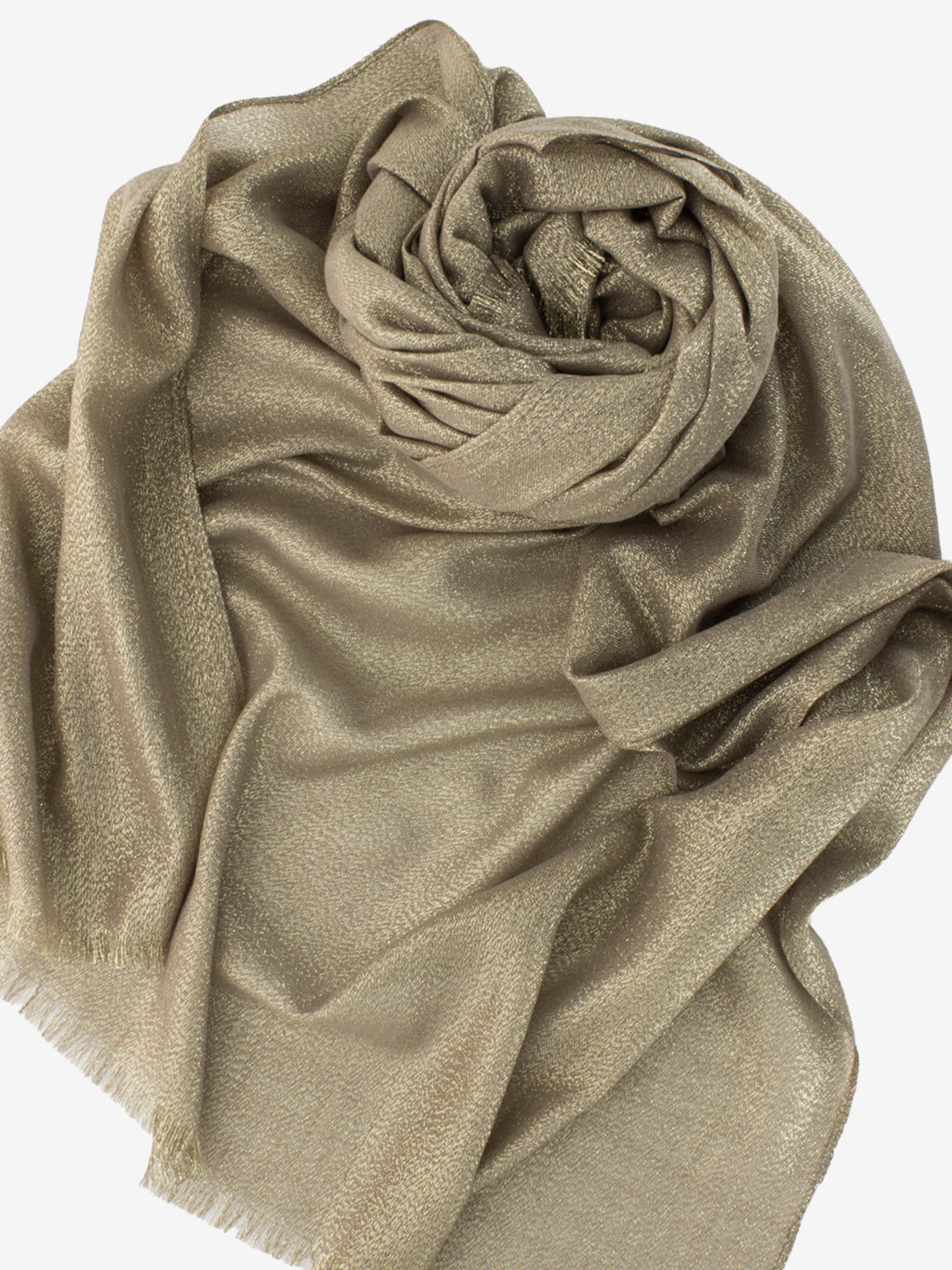 Pashmina con filo lurex oro