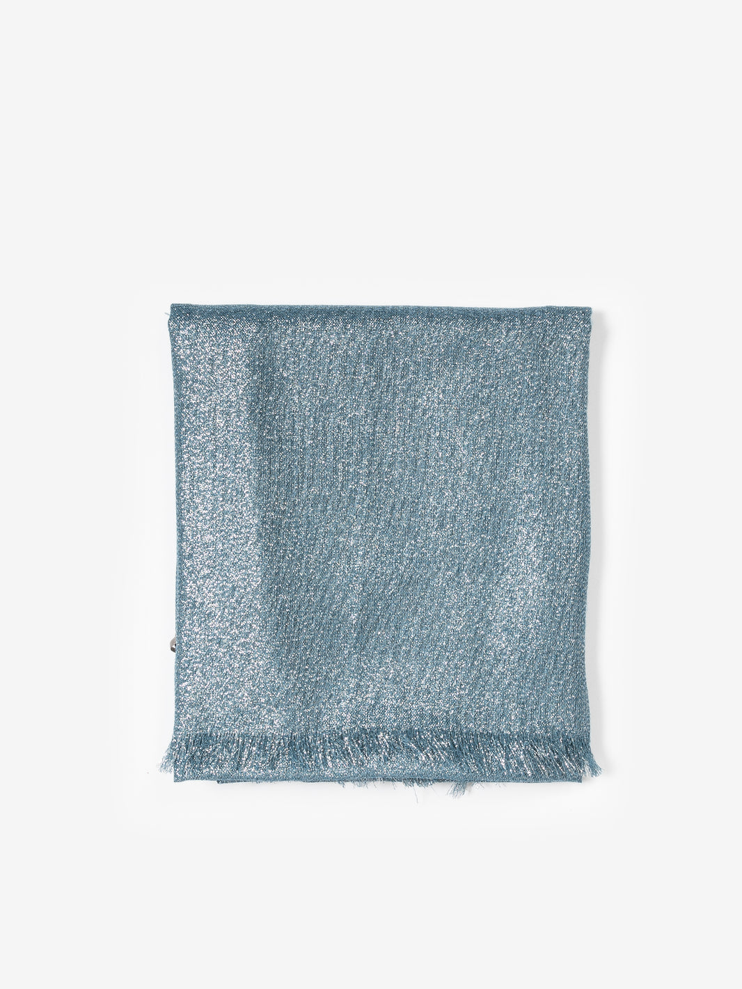 Pashmina glitterata turchese
