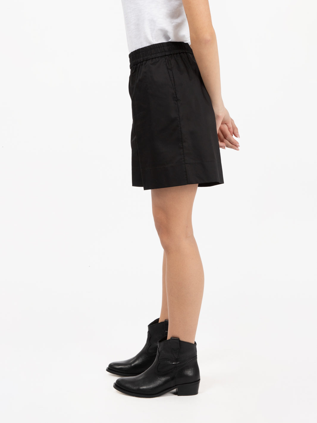 Shorts in cotone nero