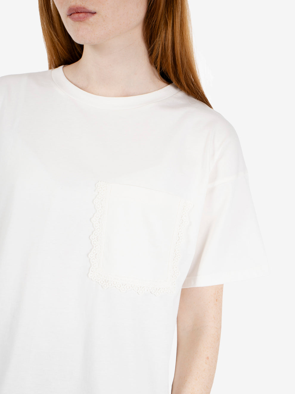 Cream pocket T-shirt