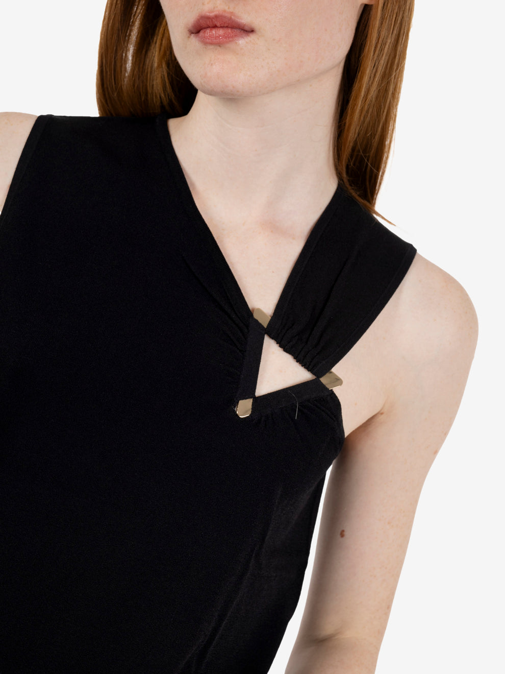 Top in maglia nero