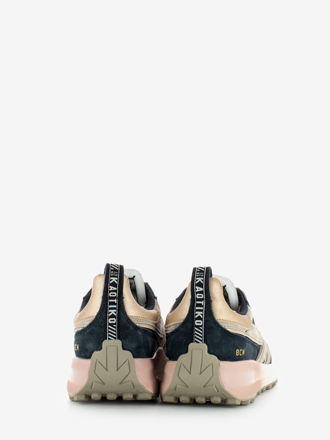 Sneakers blu taupe rosa