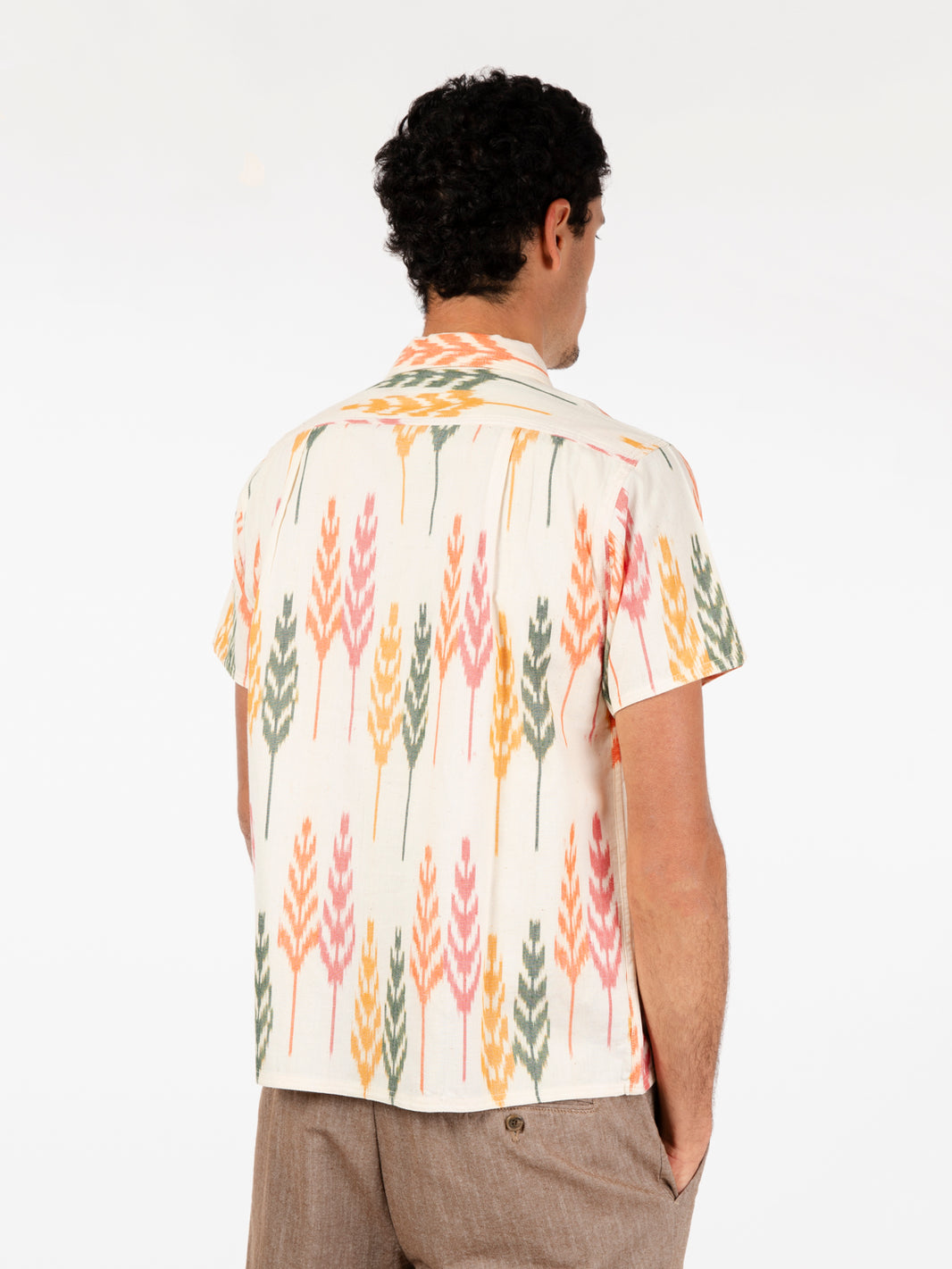 Chintan ikat shirt off white / multicolor