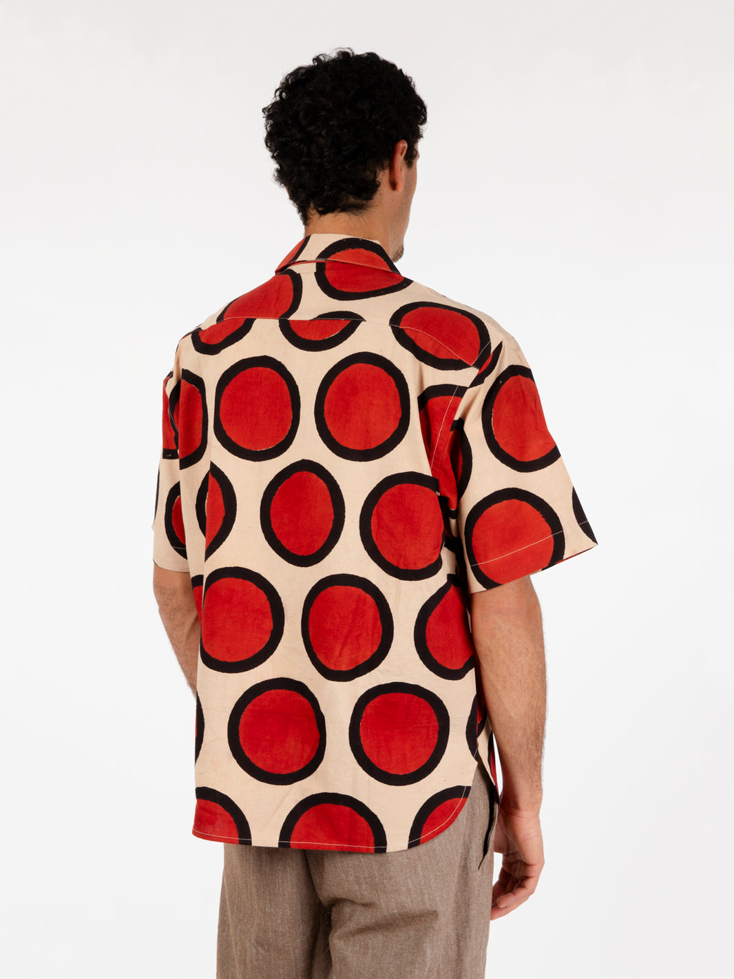 Ronen Shirt Beige / Red