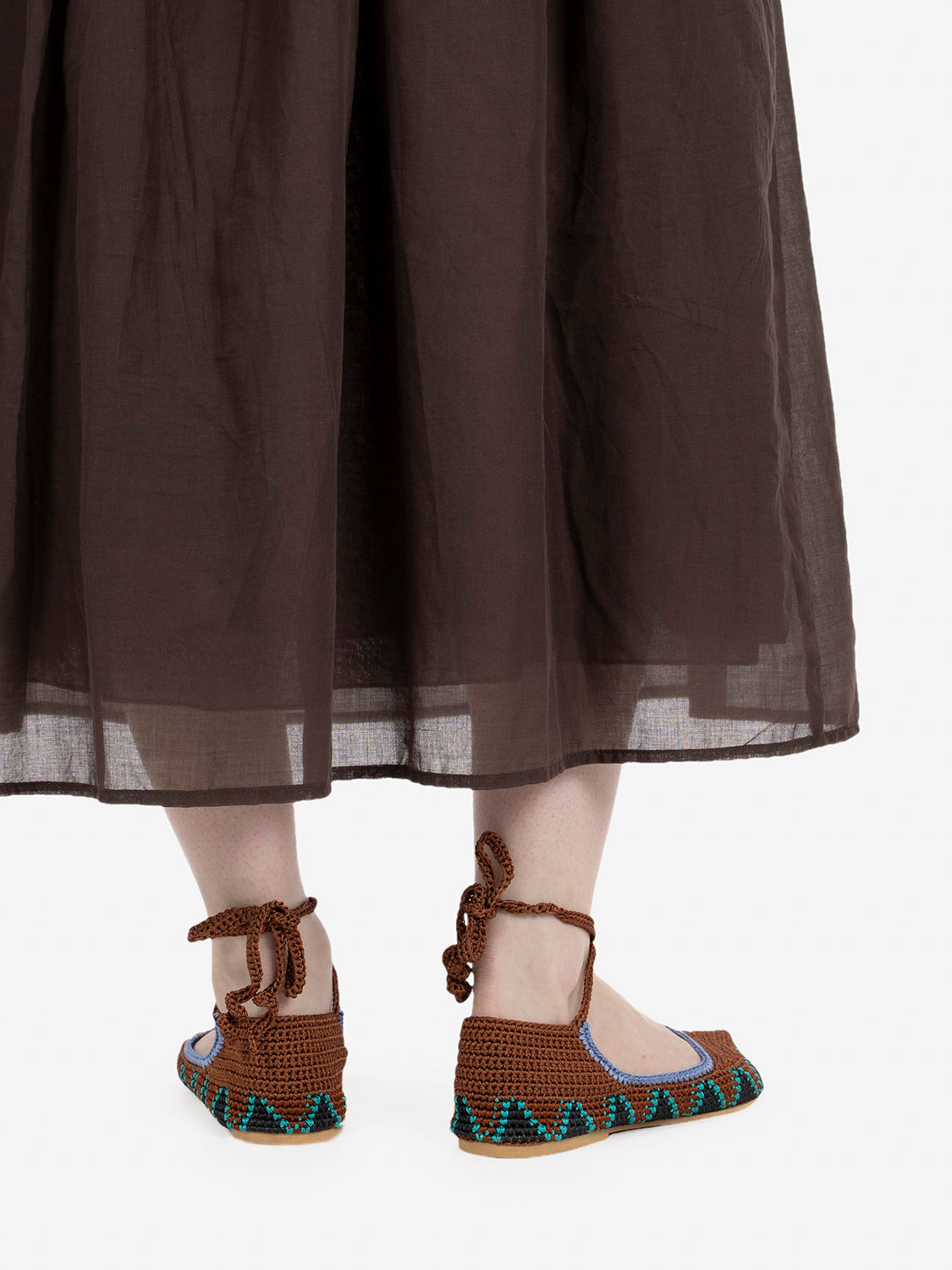 Ballerina high crochet almond brown