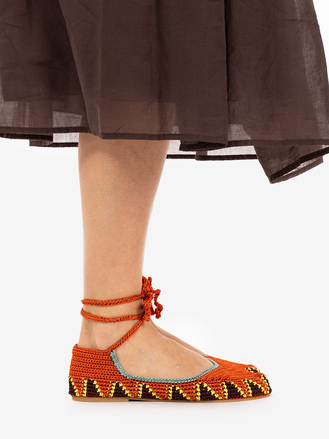 Ballerina high crochet lobster orange