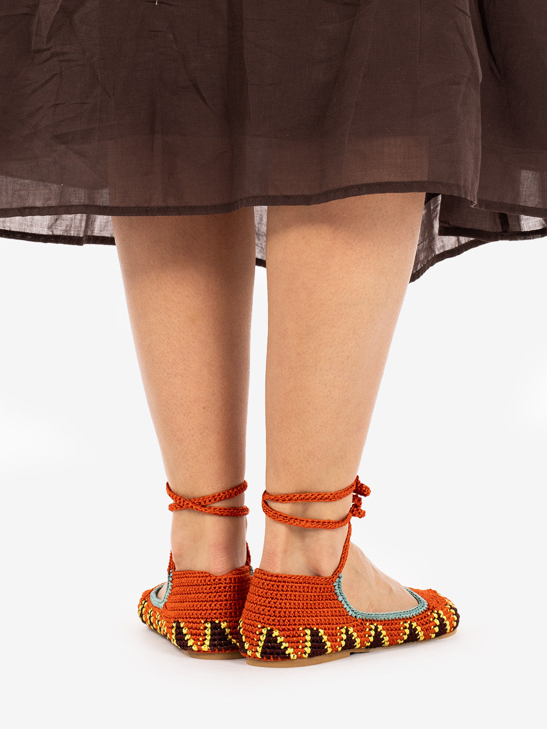 Ballerina high crochet lobster orange