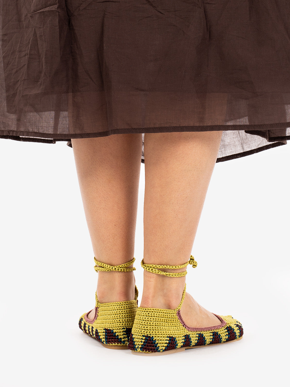 Ballerina high crochet mustard / yellow