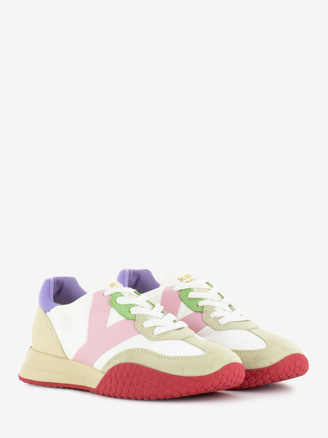 52KM 9312 white / pink / lilac sneakers