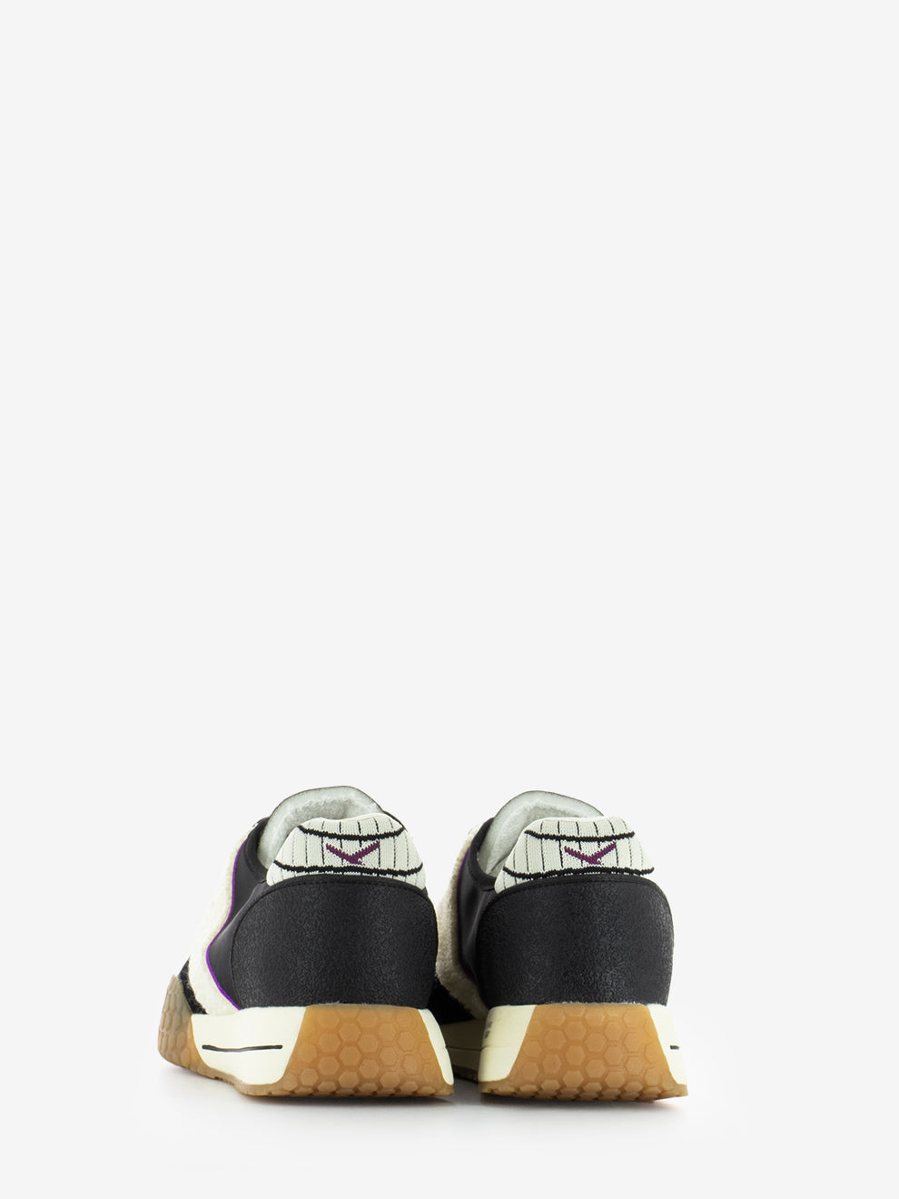 Sneakers in nylon e logo teddy black / white
