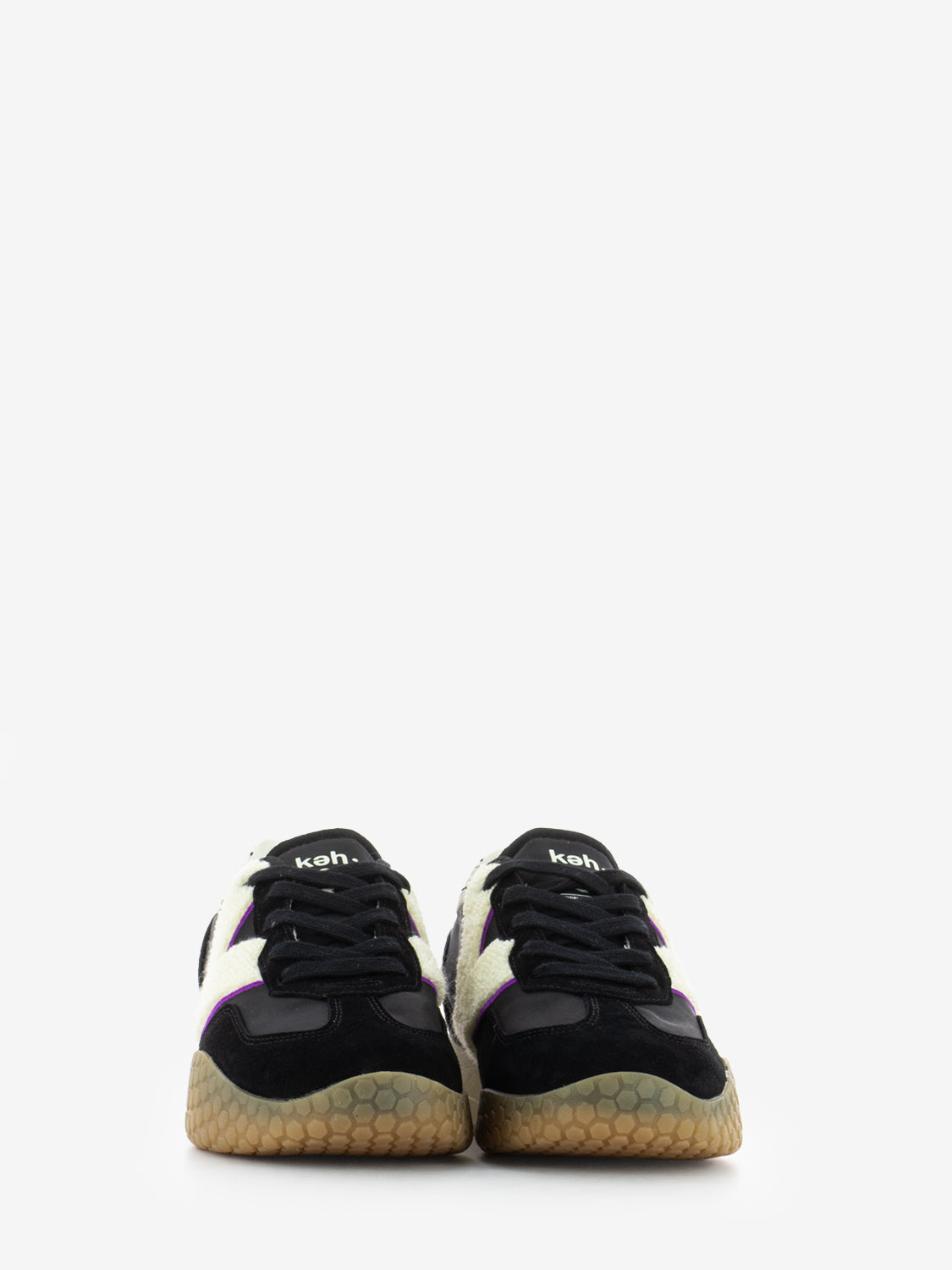 Sneakers in nylon e logo teddy black / white