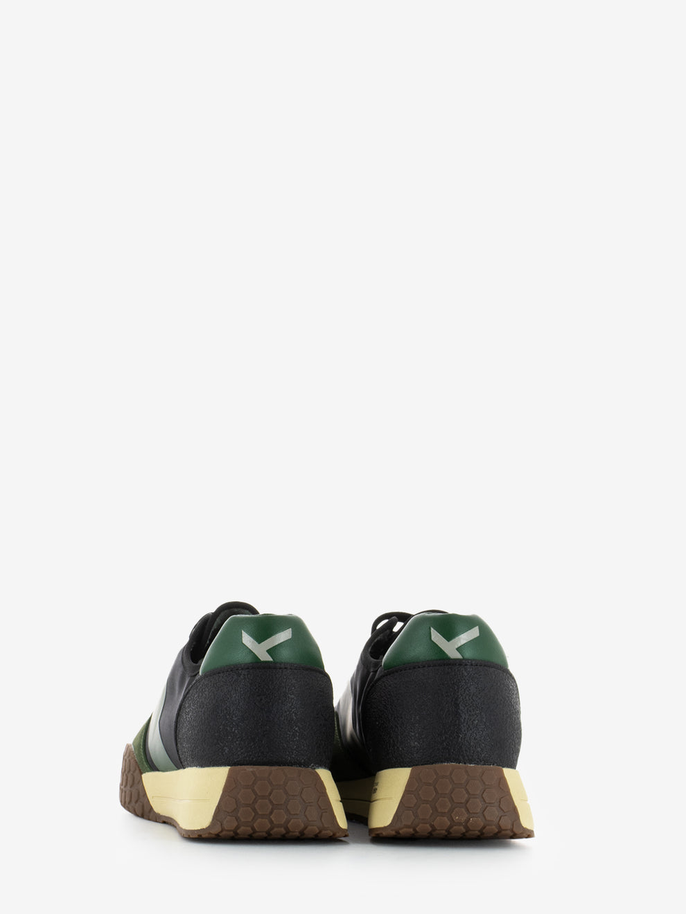 SUEDE-NYLON BLACK/MILITARY SNEAKERS W25-S00KM9718_975