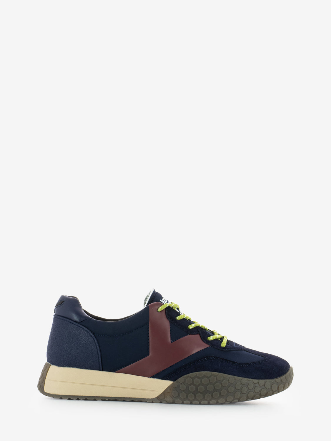 SUEDE-NYLON SNEAKERS NAVY-BORDEAUX W25-S00KM9775_224