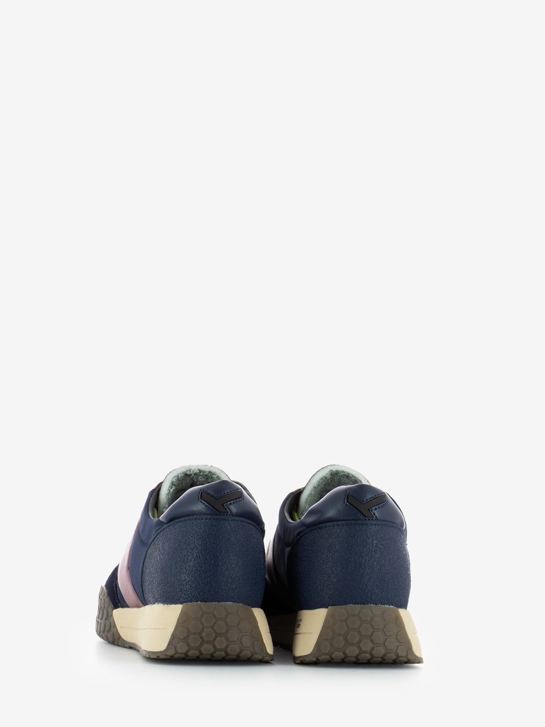 SUEDE-NYLON SNEAKERS NAVY-BORDEAUX W25-S00KM9775_224