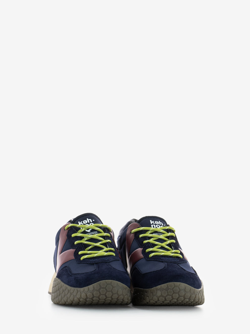 SUEDE-NYLON SNEAKERS NAVY-BORDEAUX W25-S00KM9775_224