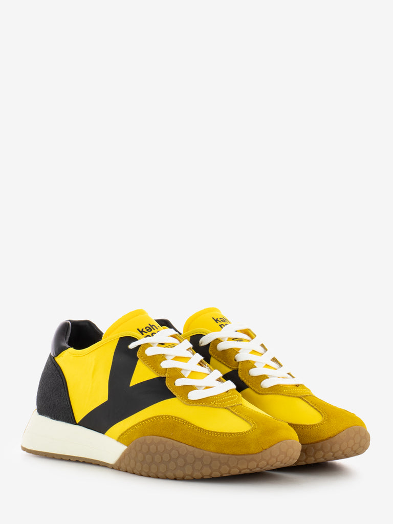 KEH-NOO - Sneakers KM 9313 giallo / nero