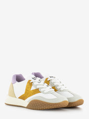 KEH-NOO - Sneakers KW 9312 bianco / lilla / oro