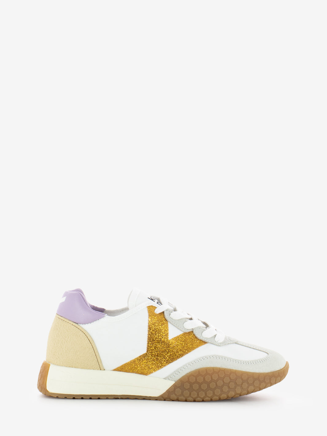 Sneakers KW 9312 bianco / lilla / oro