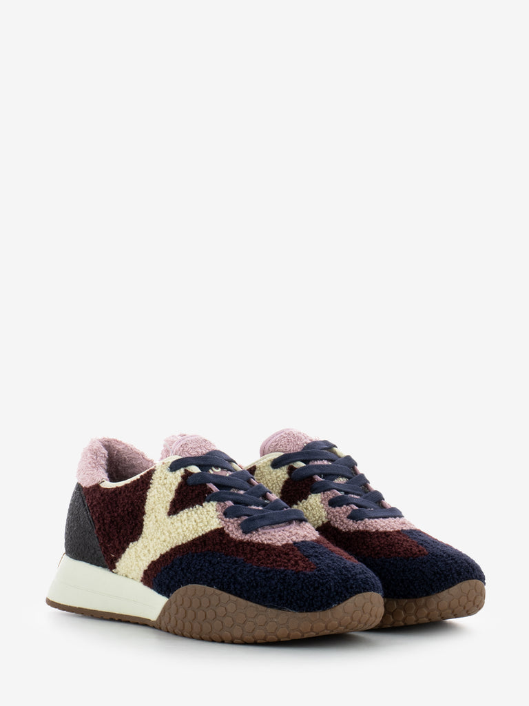 KEH-NOO - Sneakers navy bordeaux S24