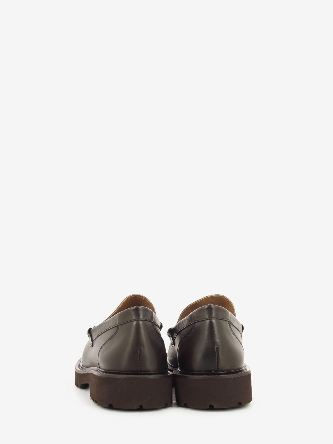 Mocassino in pelle cavallino marrone