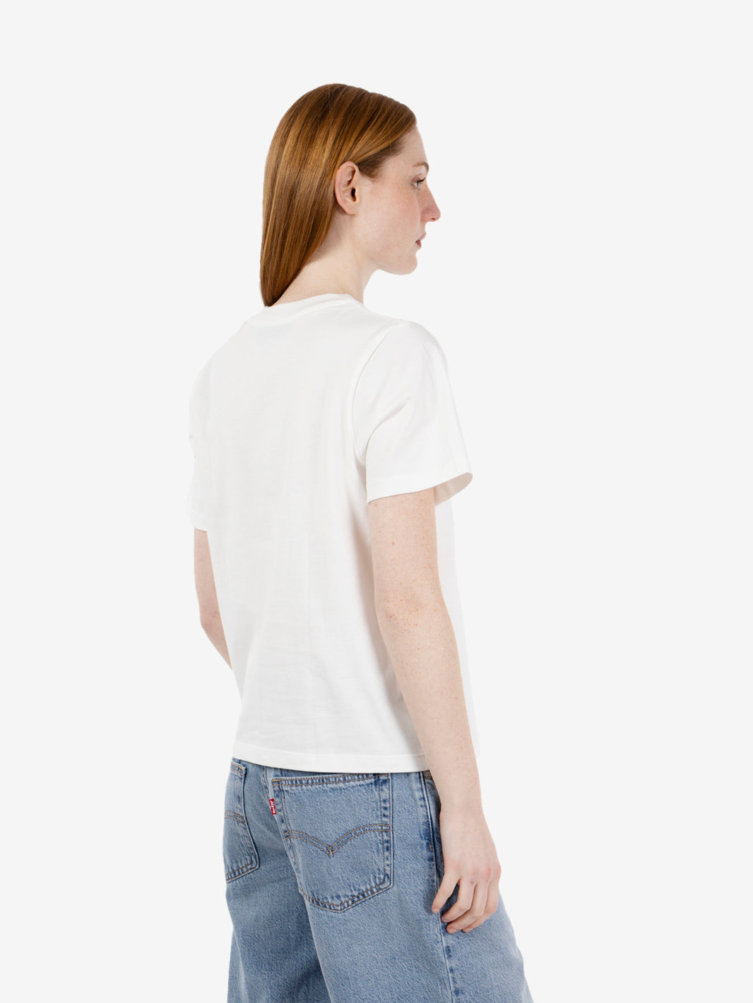 T-shirt Coffee con ricamo cream