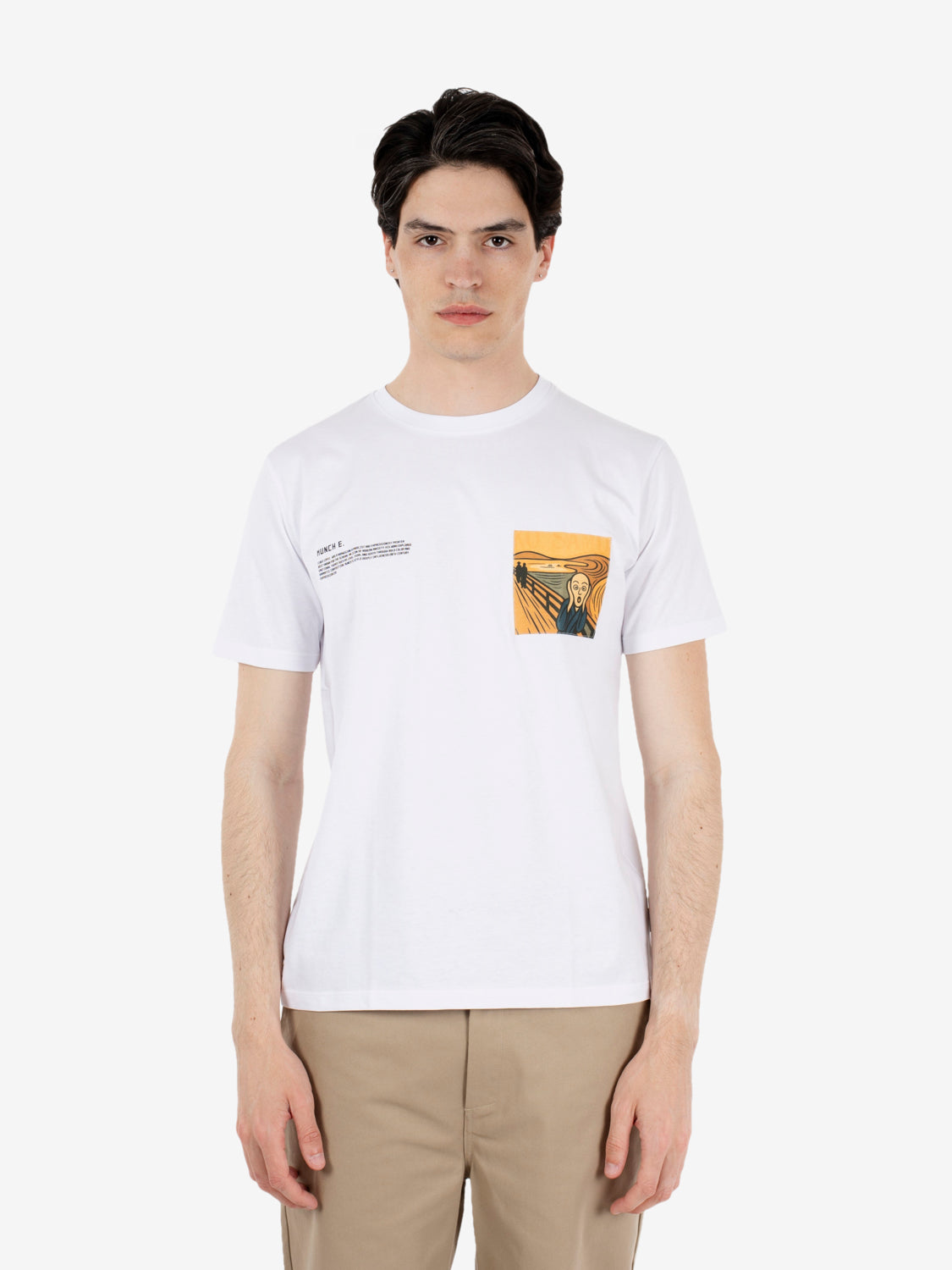 T-shirt Munch bianca