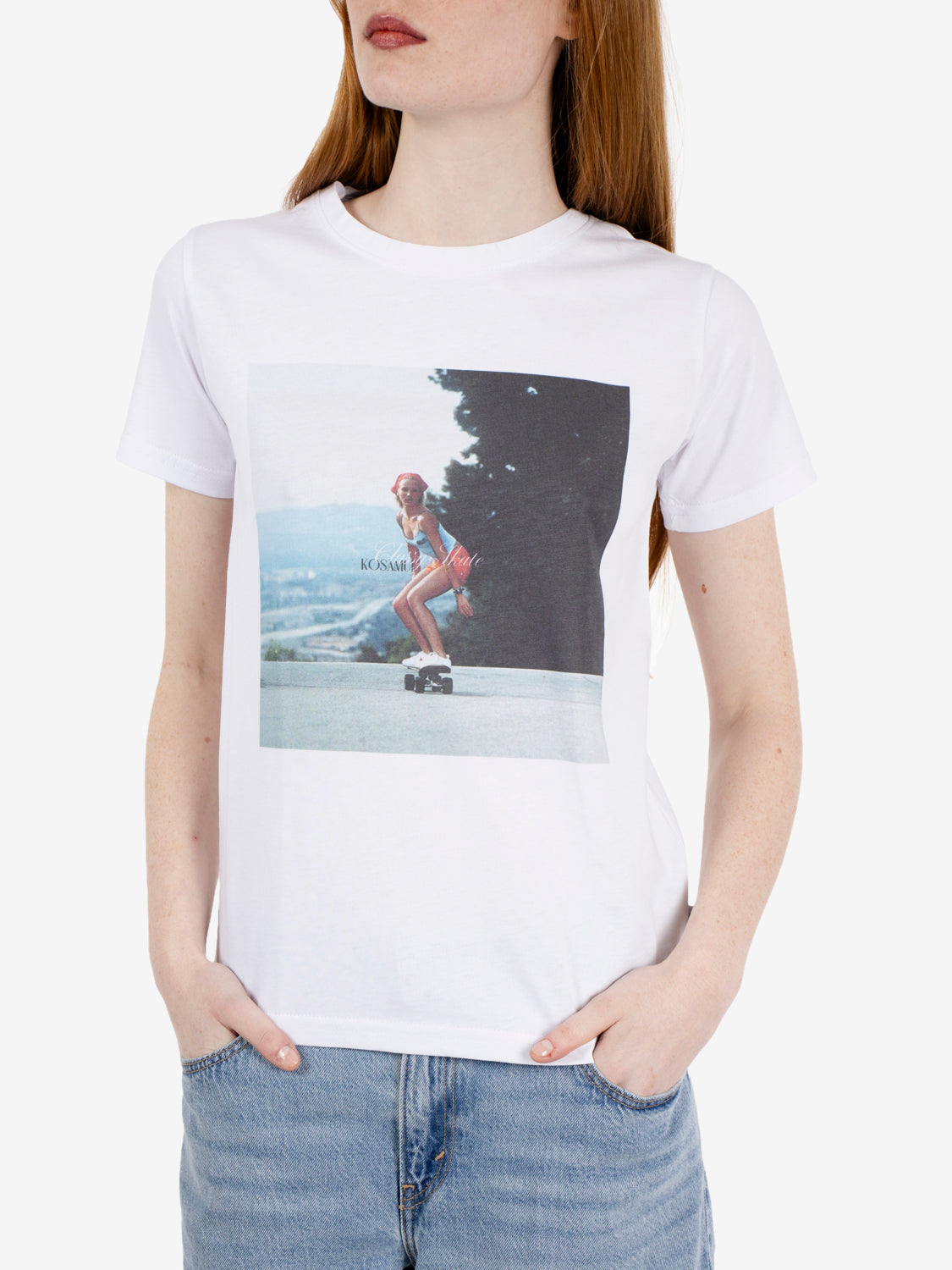 T-shirt Skate white
